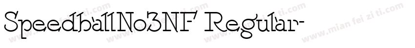 SpeedballNo3NF Regular字体转换